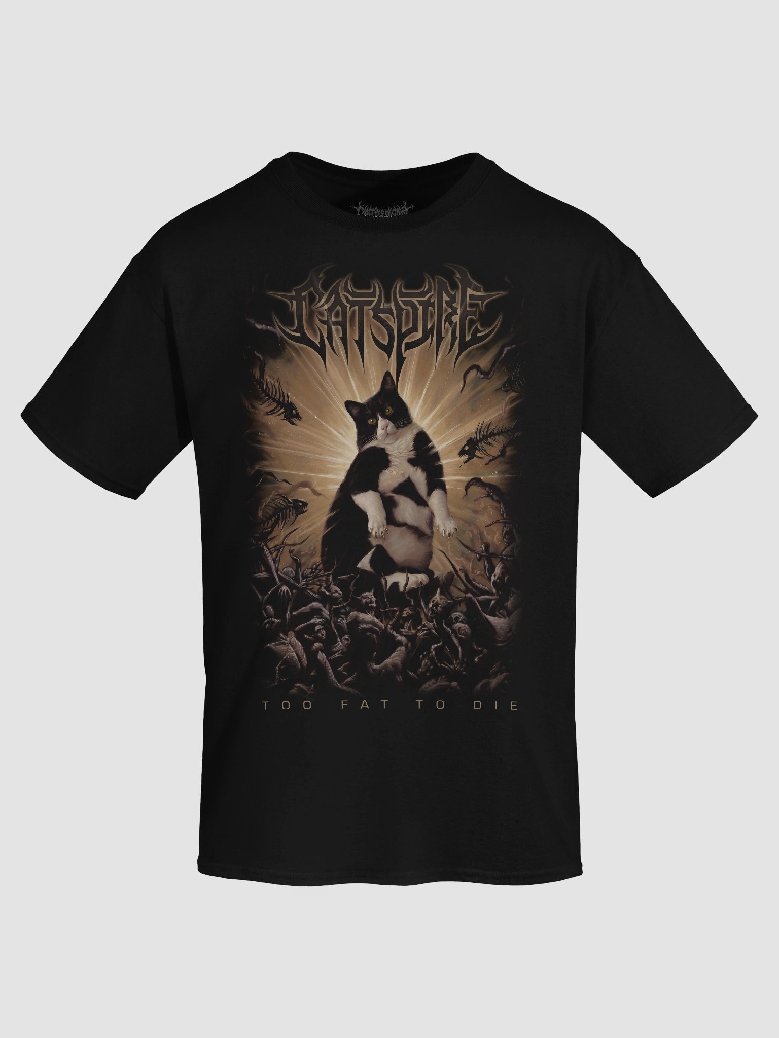 CATSPIRE TOO FAT TO DIE TEE product image (5)