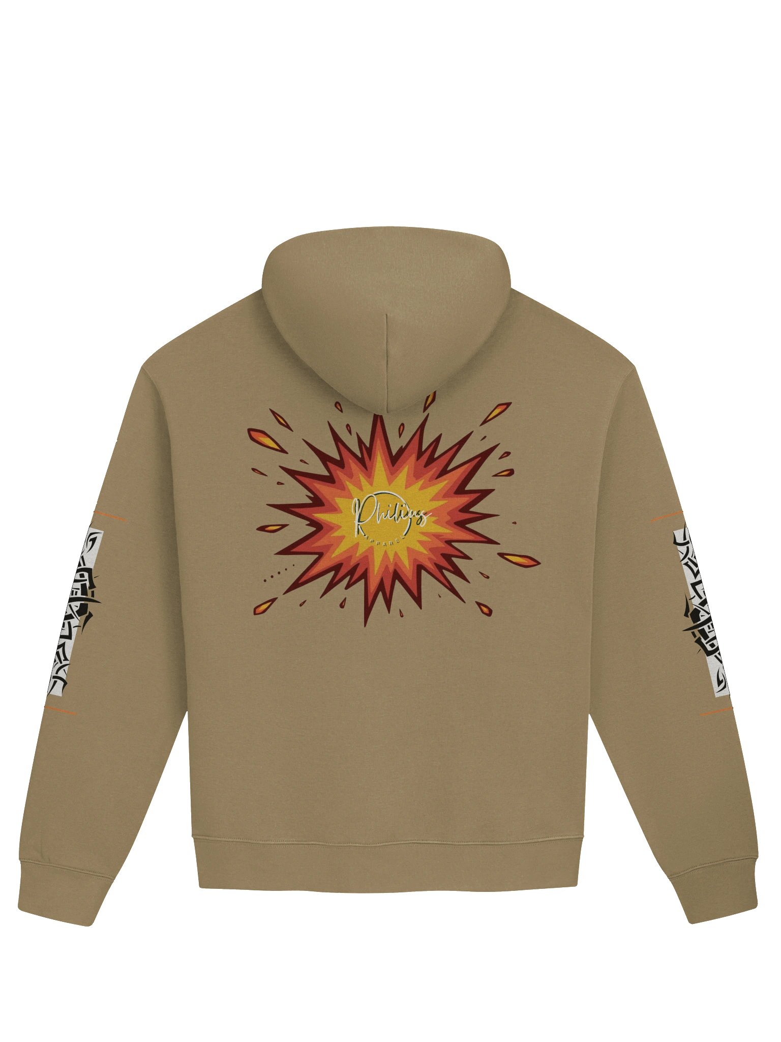 Graffiti Heartbeat Oversized Hoodie product image (46)
