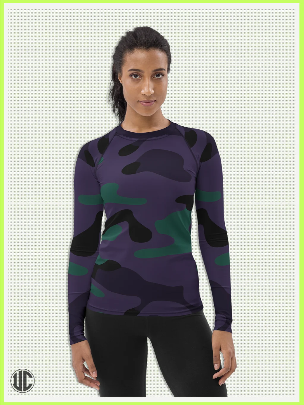Midnight Purple Camo - Women’s Rash Guard product image (5)
