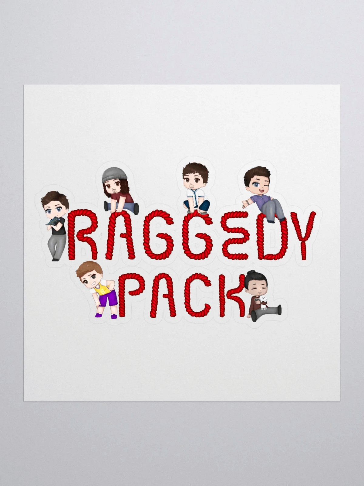 Raggedy Pack Chibi Sticker | Raggedy Pack