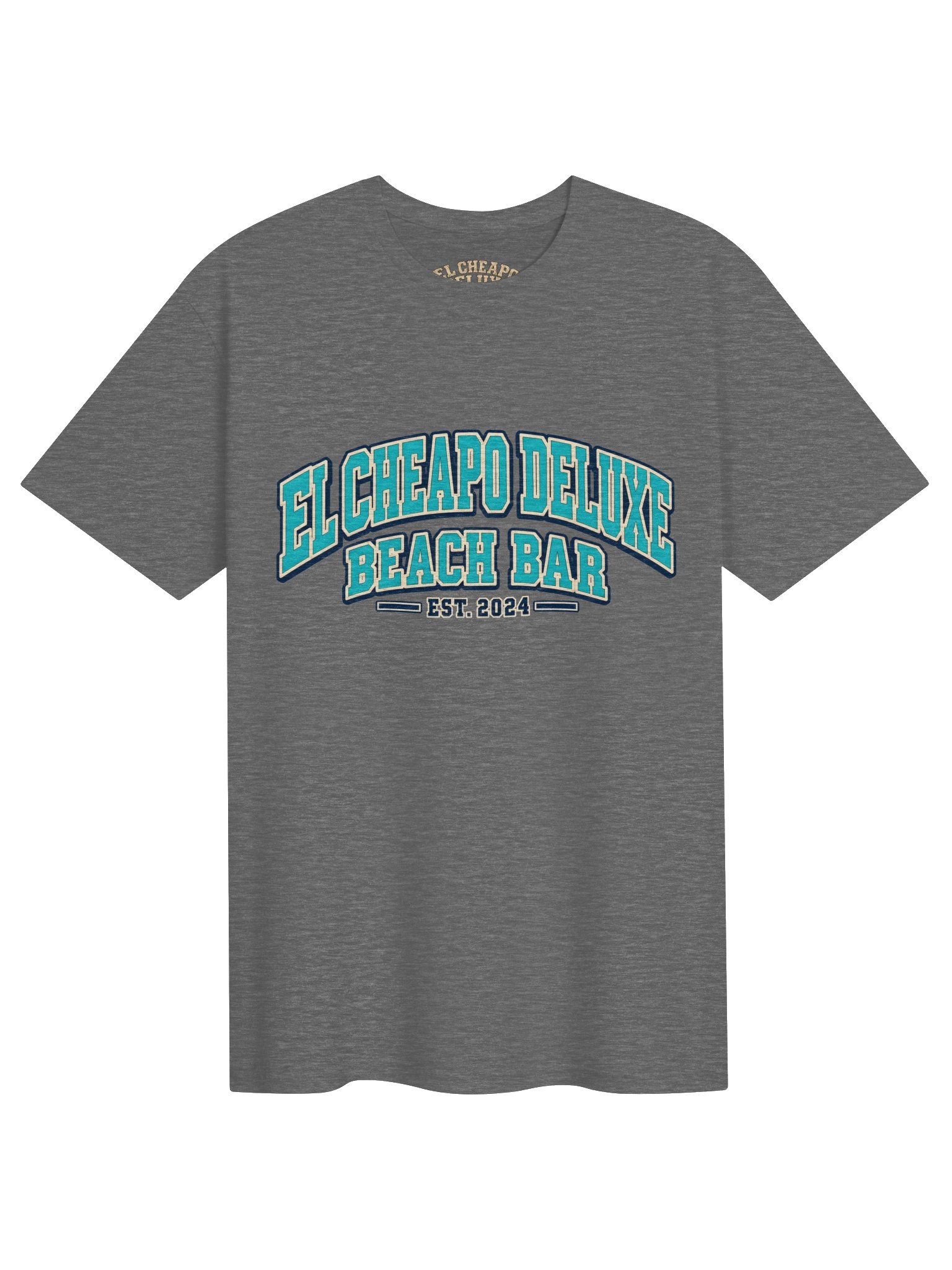 El Cheapo Deluxe Beach Bar – Coastal Classic Logo Tee with Signature Badge Back product image (15)