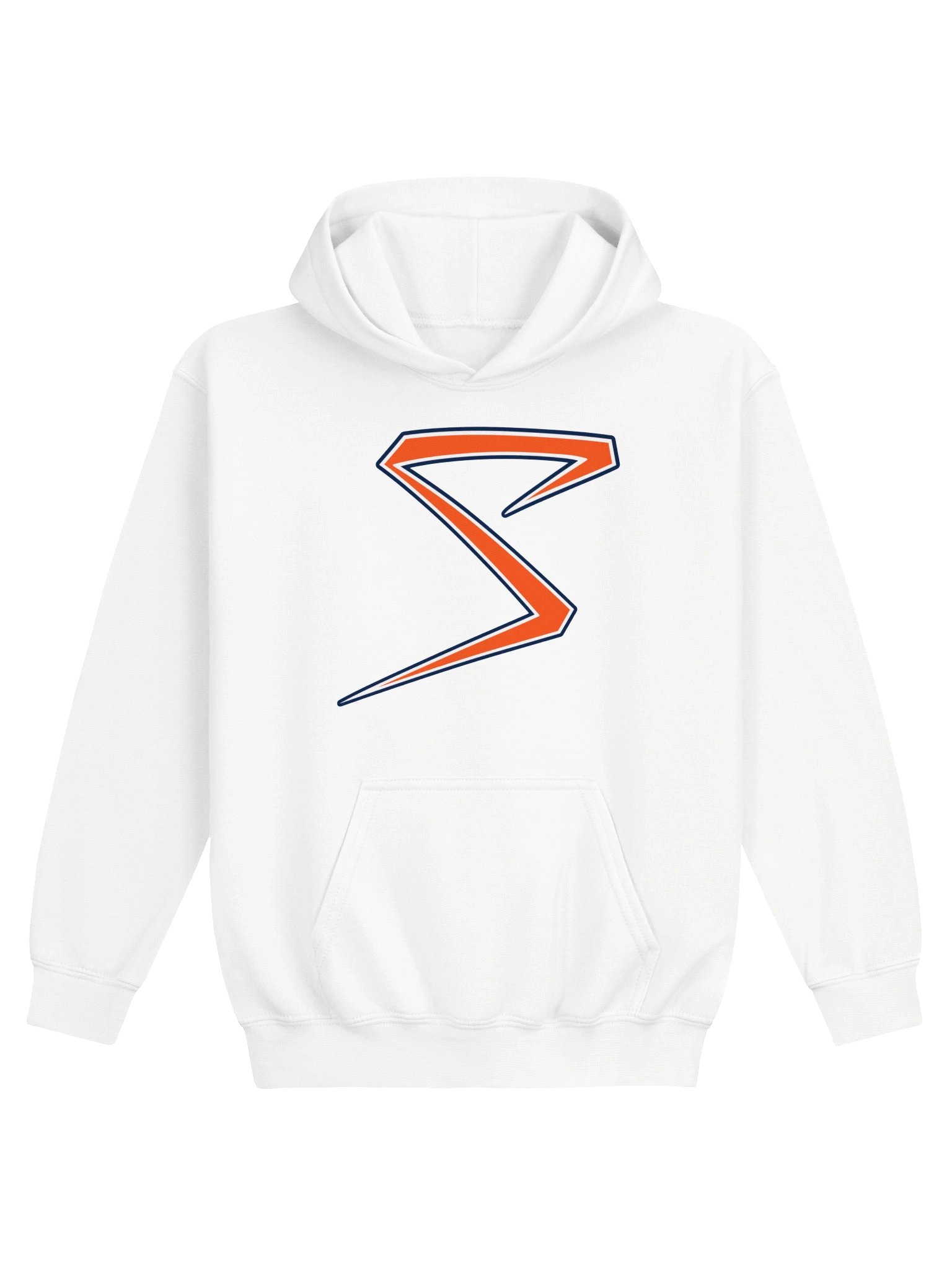 Midwest Sluggers S-Logo-Orange Youth Hoodie product image (1)