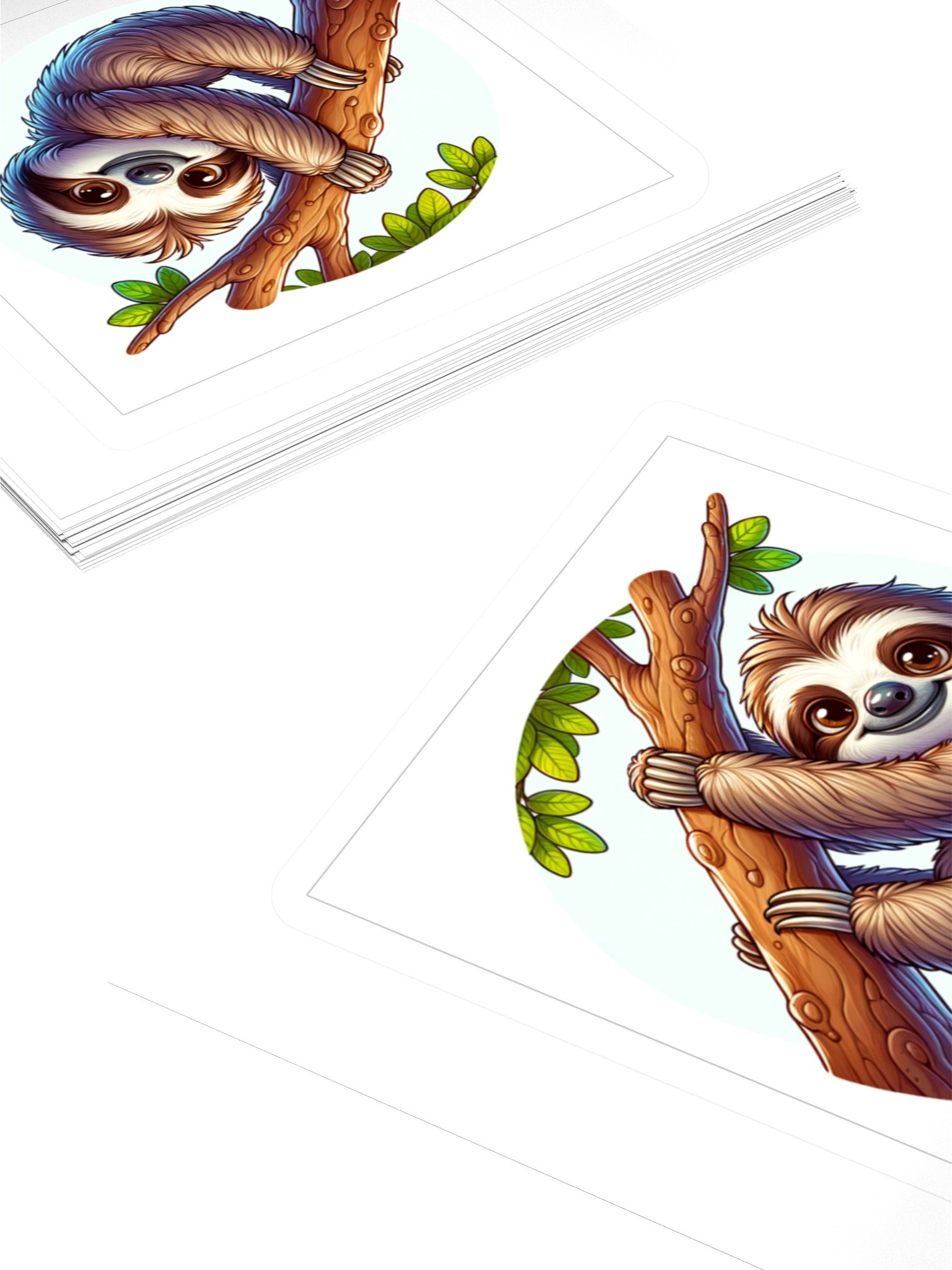 Smiling Sloth Kiss Cut Stickers product image (11)