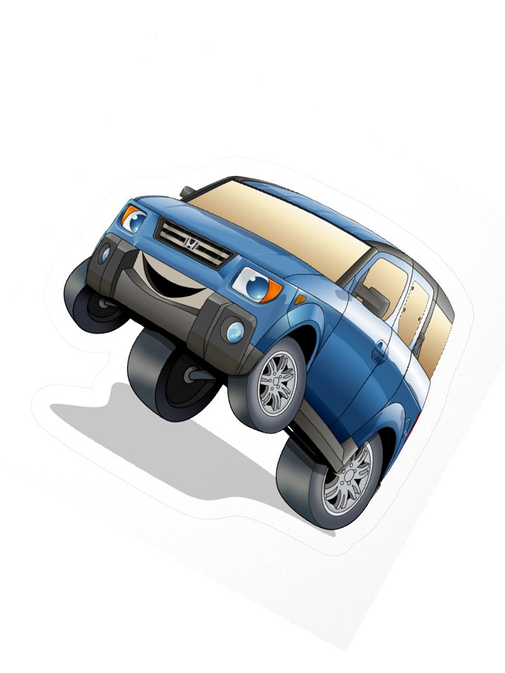 Speedy E Honda Element sticker product image (2)