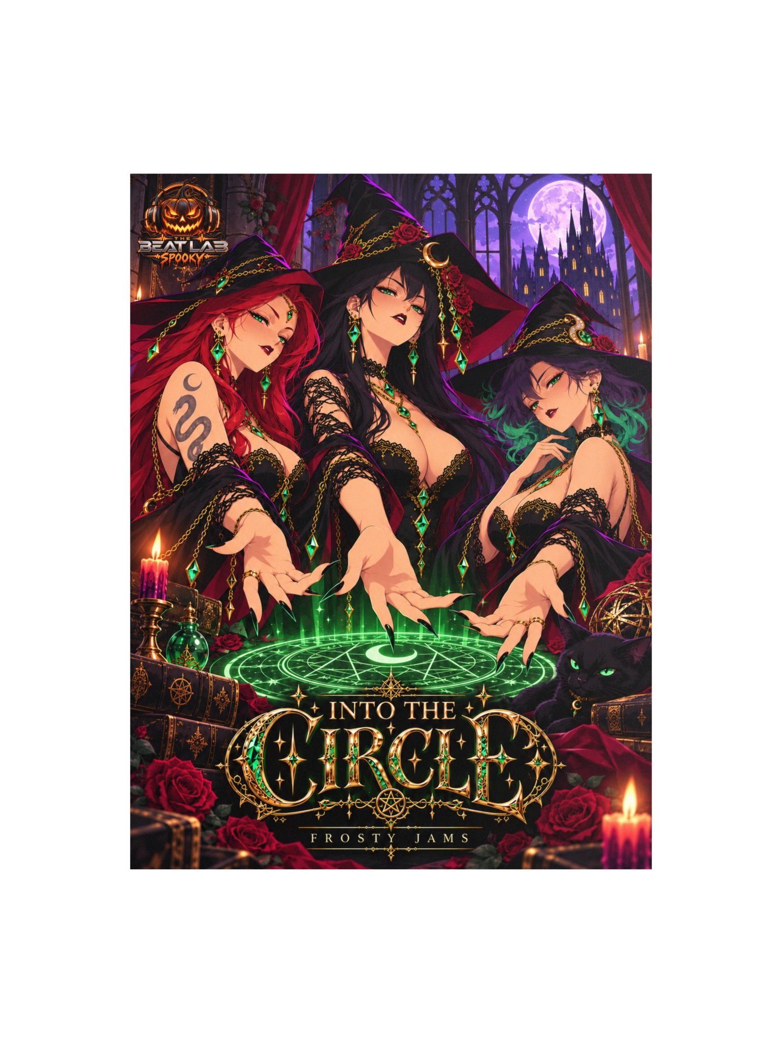 Into the Circle 🔮 | Gothic Witch Coven Anime Poster product image (2)