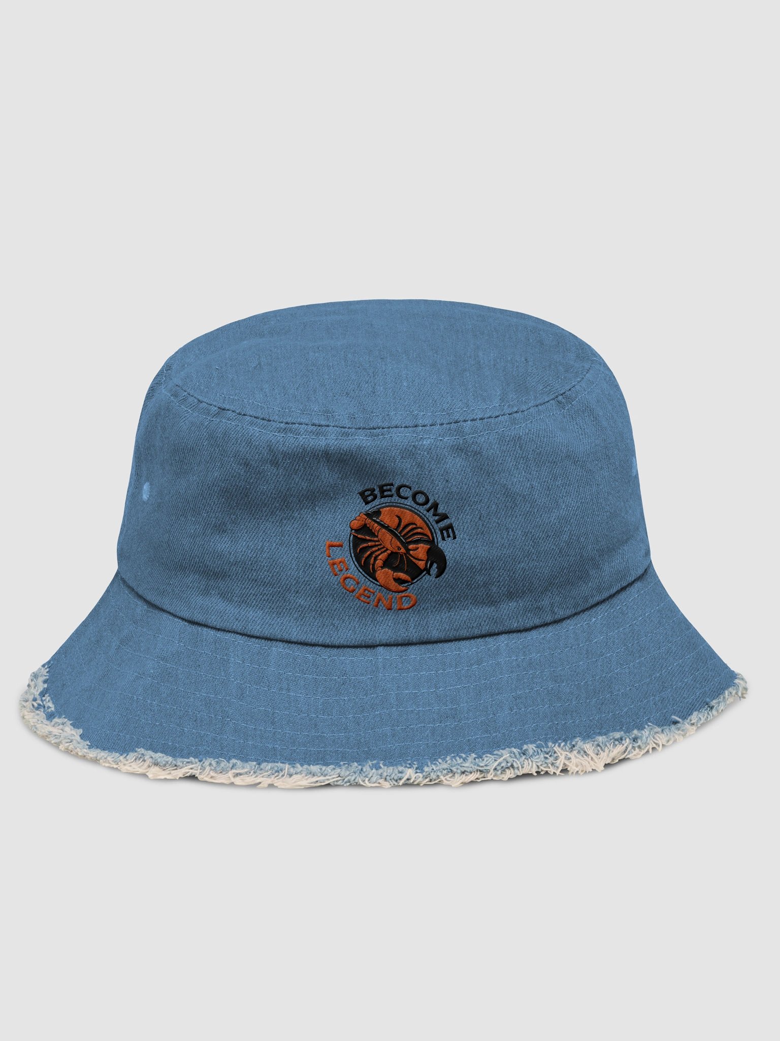 "Become Legend" Denim Bucket Hat product image (1)