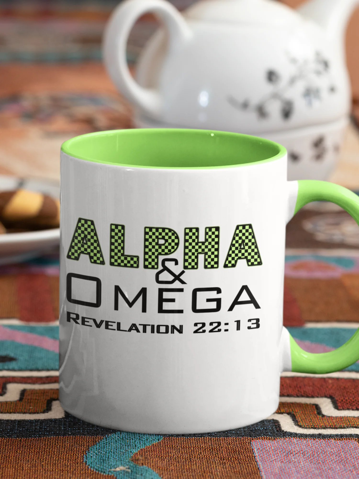 Alpha & Omega Christian 11oz Mug | Jesus Christ Faith Gift | Inspirational Coffee Cup for Believers product image (6)