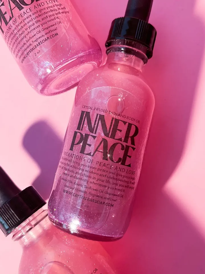 Inner Peace Crystal Infused Bath and Body Oil product image (1)