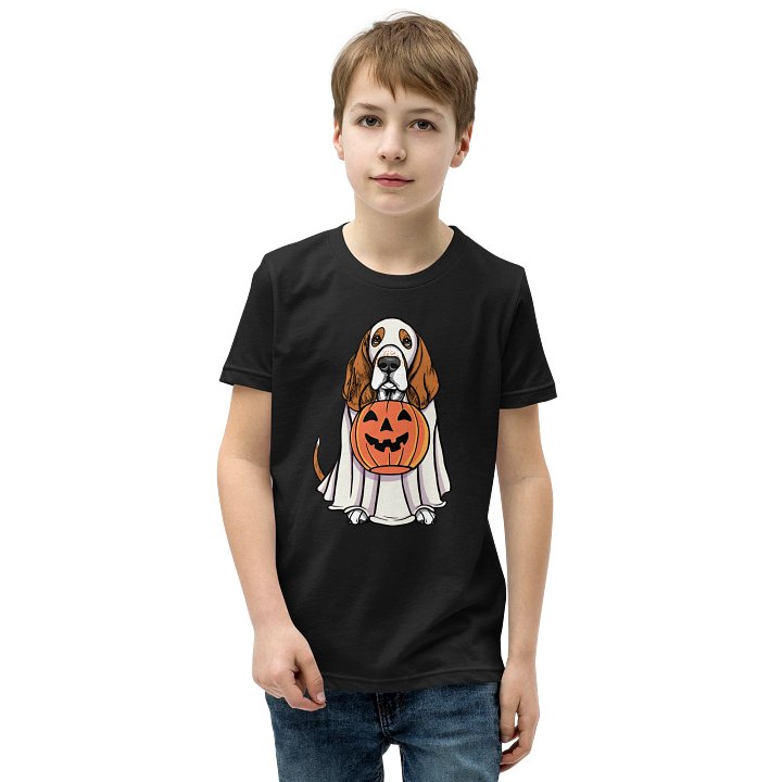 Halloween Basset Hound(Red) Youth T-Shirt product image (1)
