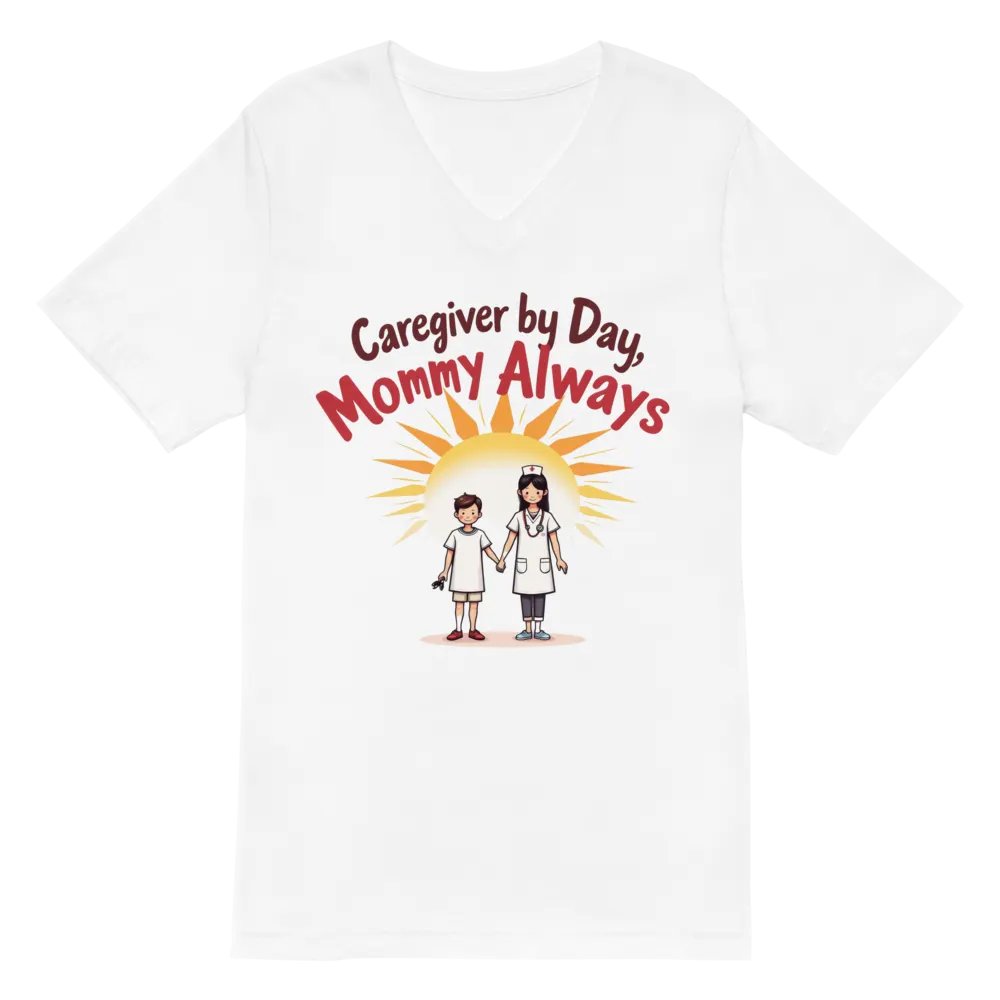 Sunrise Nurse Mom V-Neck Tee product image (2)