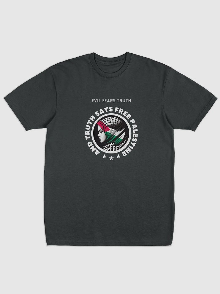 Palestinian Flag Headscarf Tee | Evil fears truth, and truth says: Free Palestine. product image (4)