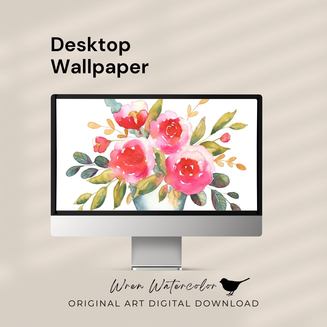 Blushing Garden Digital Wallpaper Bundle product image (5)