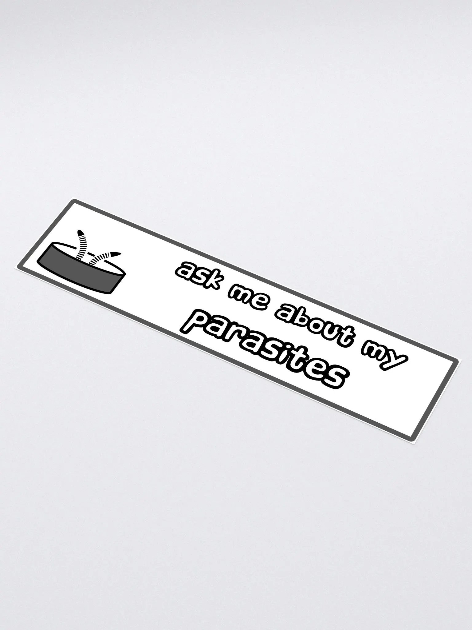 ask me about my parasites bumper sticker product image (2)
