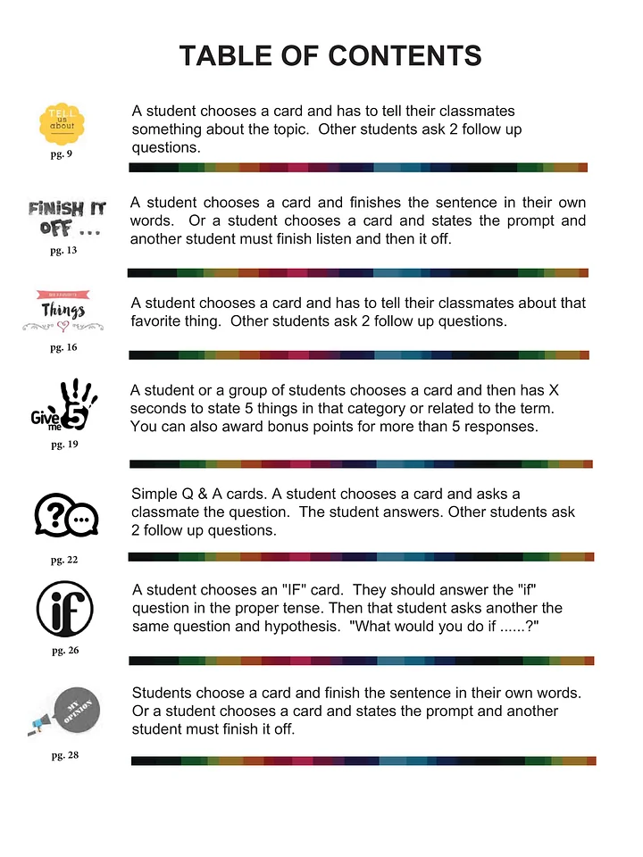 Get Speaking Conversation Cards product image (2)