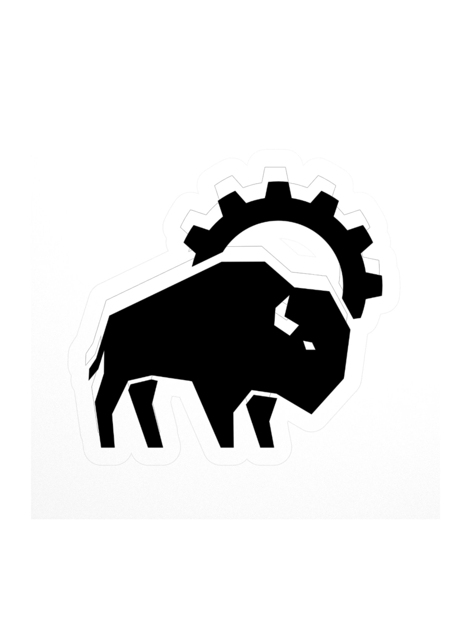 Sprocket Rise Sticker - Black product image (1)