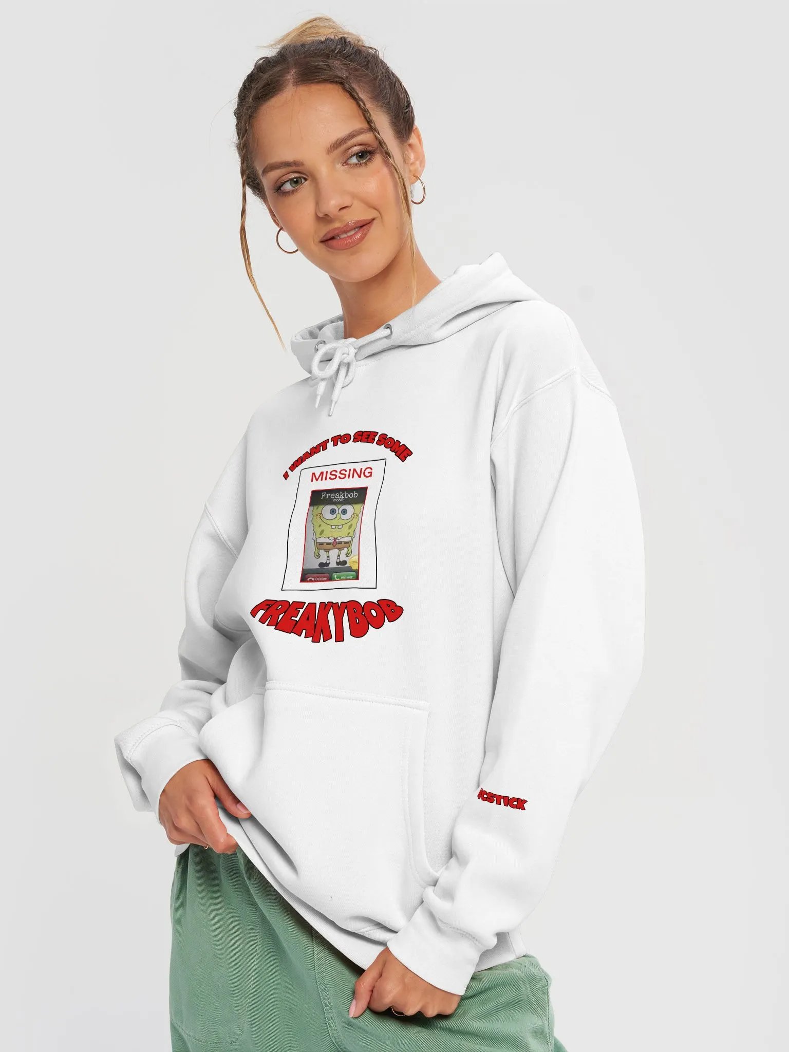 Freakybob OG White Hoodie product image (3)