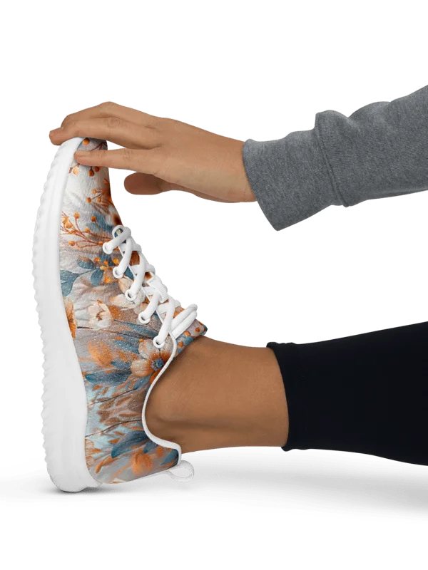 Floral Symphony: Symmetrische Damen-Sneaker Athletic Shoes product image (2)
