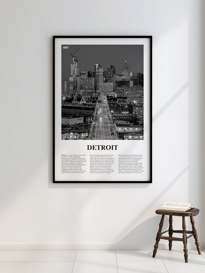 Detroit 01 Newspaper Poster product image (2)