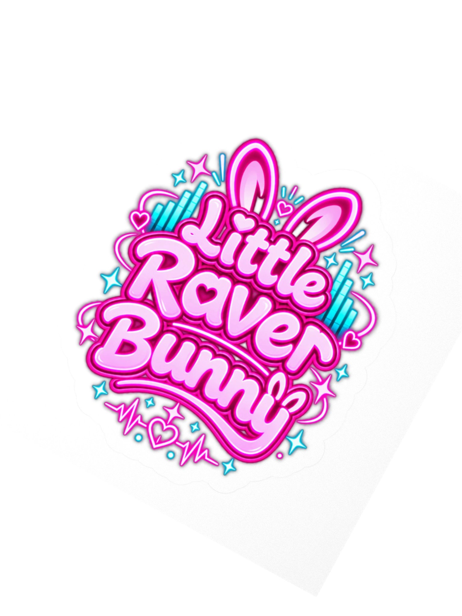 Little Raver Bunny Sticker product image (4)