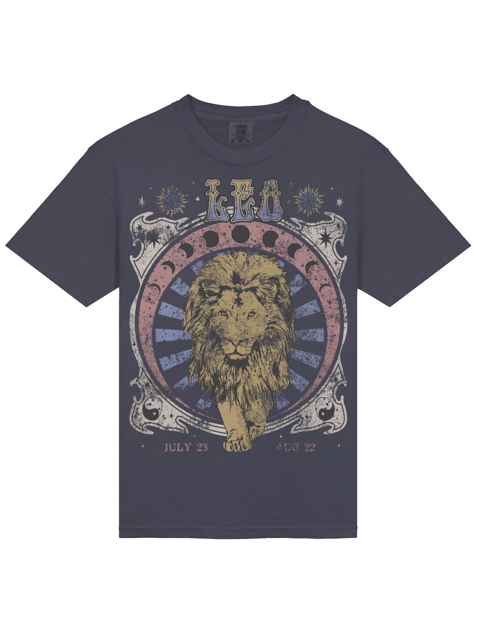 Leo Zodiac Shirt – Vintage Lion Astrology Graphic Tee (July 23 – August 22) product image (25)