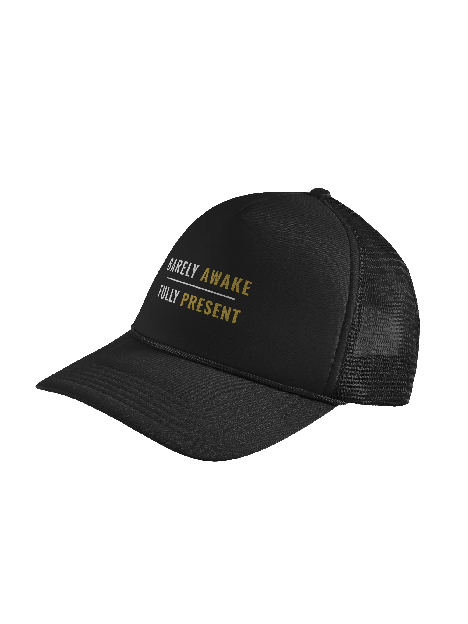 Barely Awake Fully Present Trucker Hat product image (4)