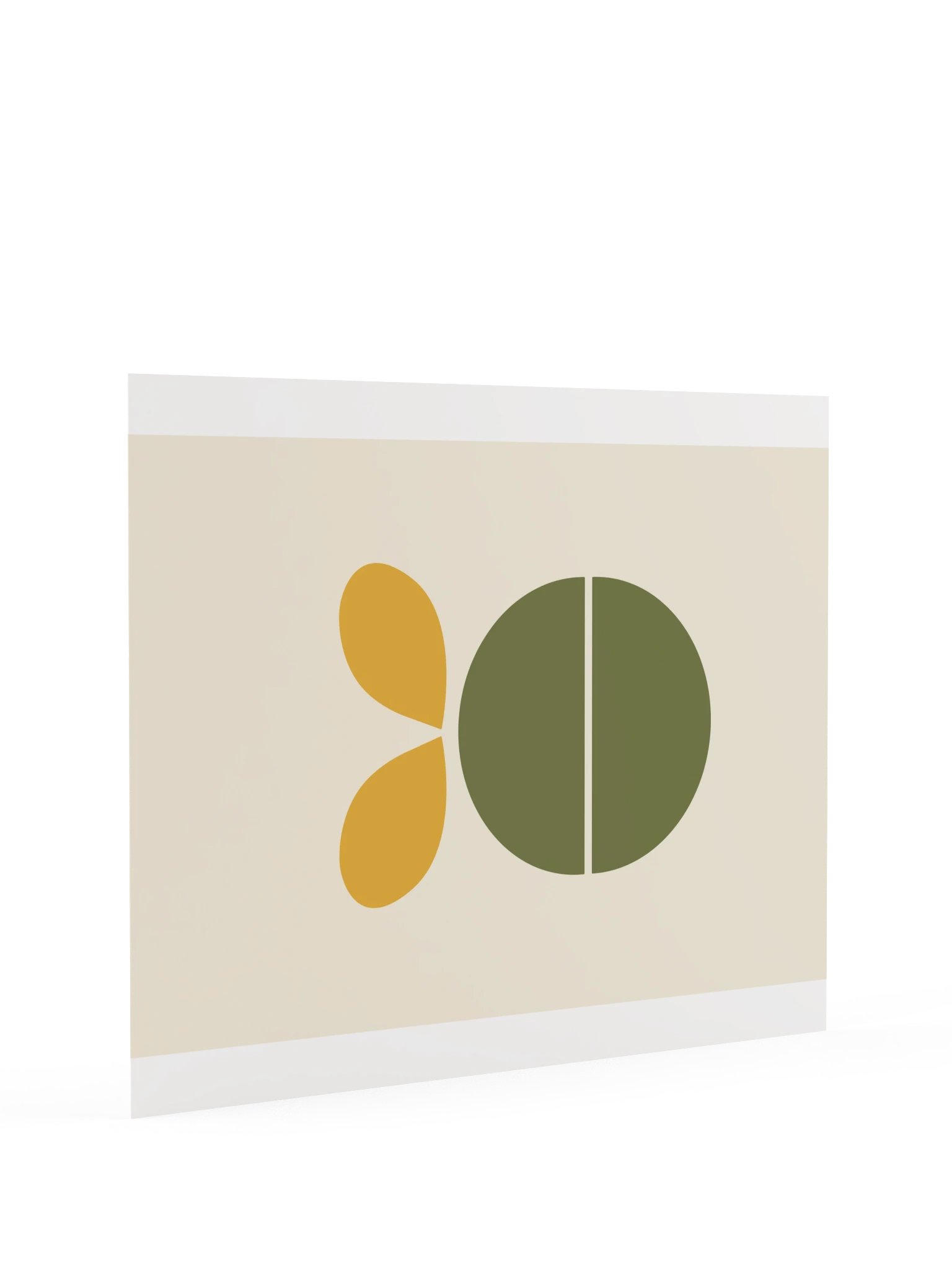Retro Sprout Print | Olive and Mustard Bathroom Wall Art product image (9)
