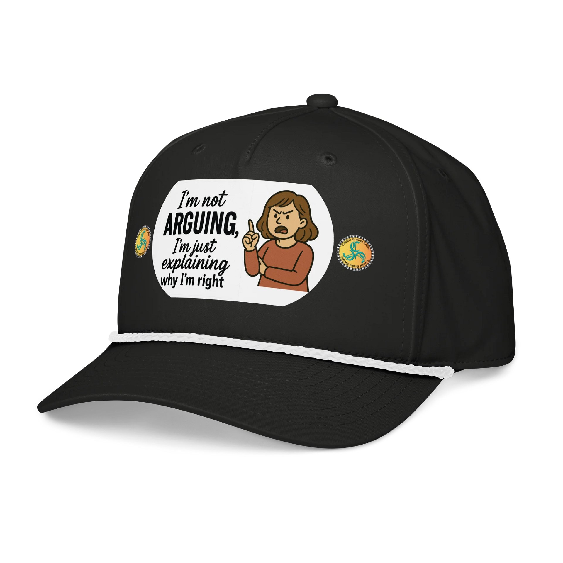 I'm not Arguing (Female) Richardson Five-Panel Classic Rope Cap product image (5)