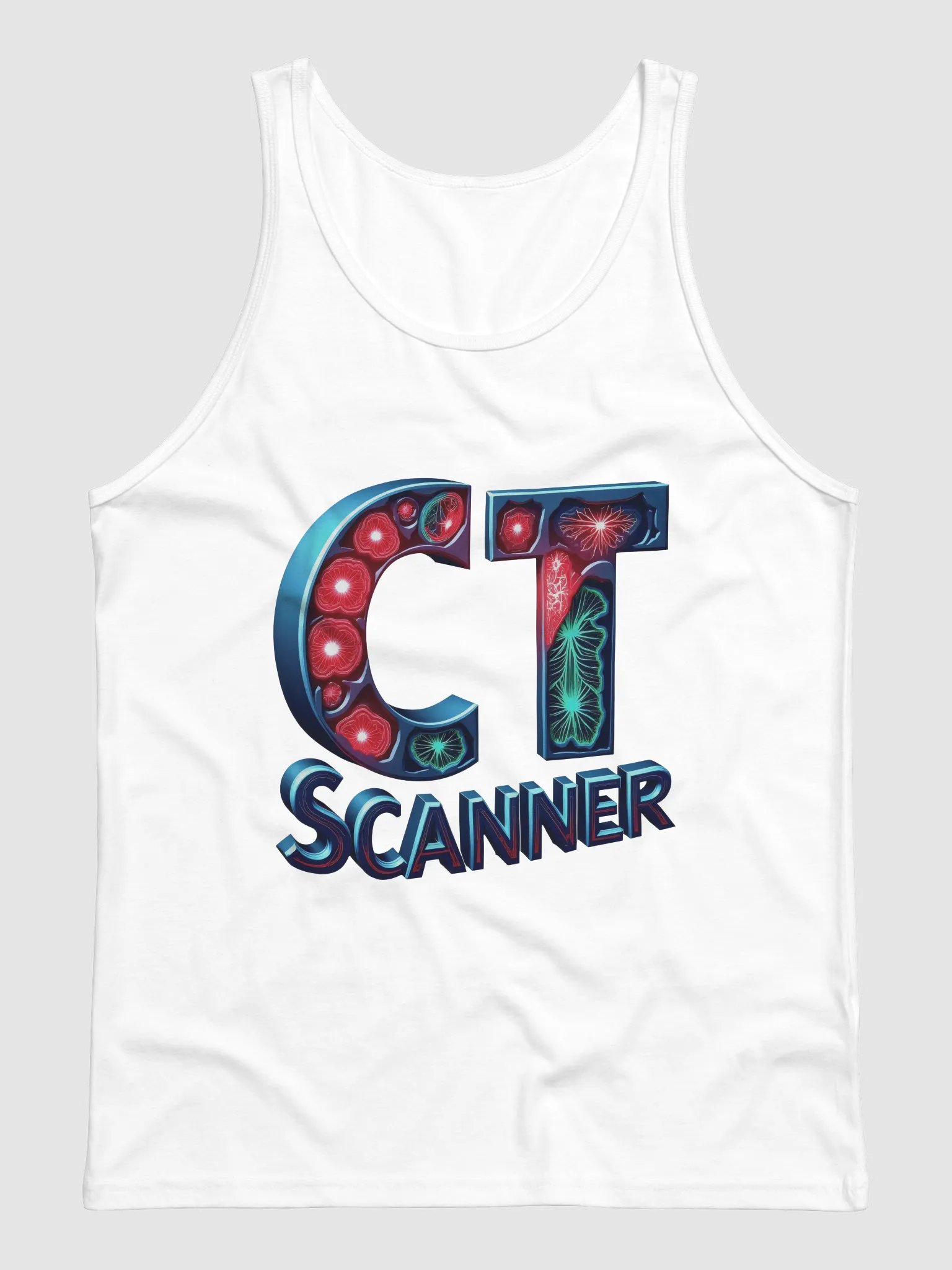 Neon Floral CT Scanner Tank product image (1)
