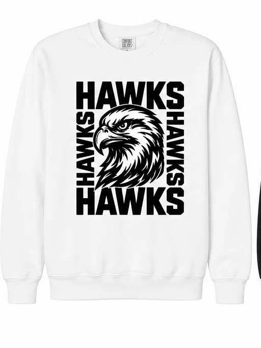 Hawks Squared Comfort Colors Sweat Shirt product image (1)