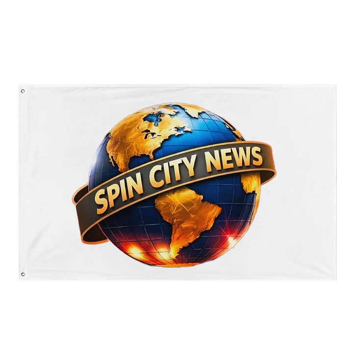 Spin City News Globe Flag product image (1)