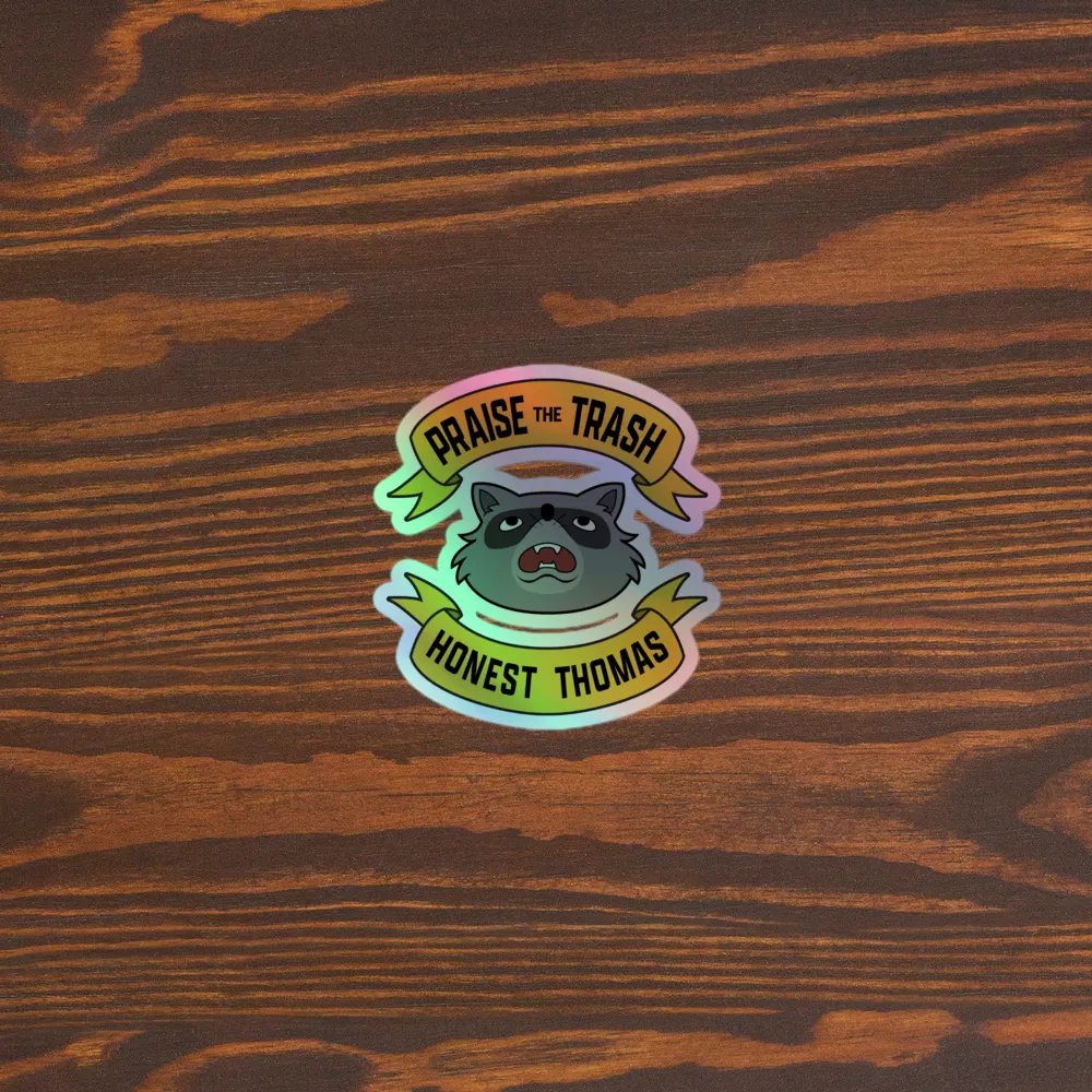 Praise the Trash Holo Sticker product image (5)