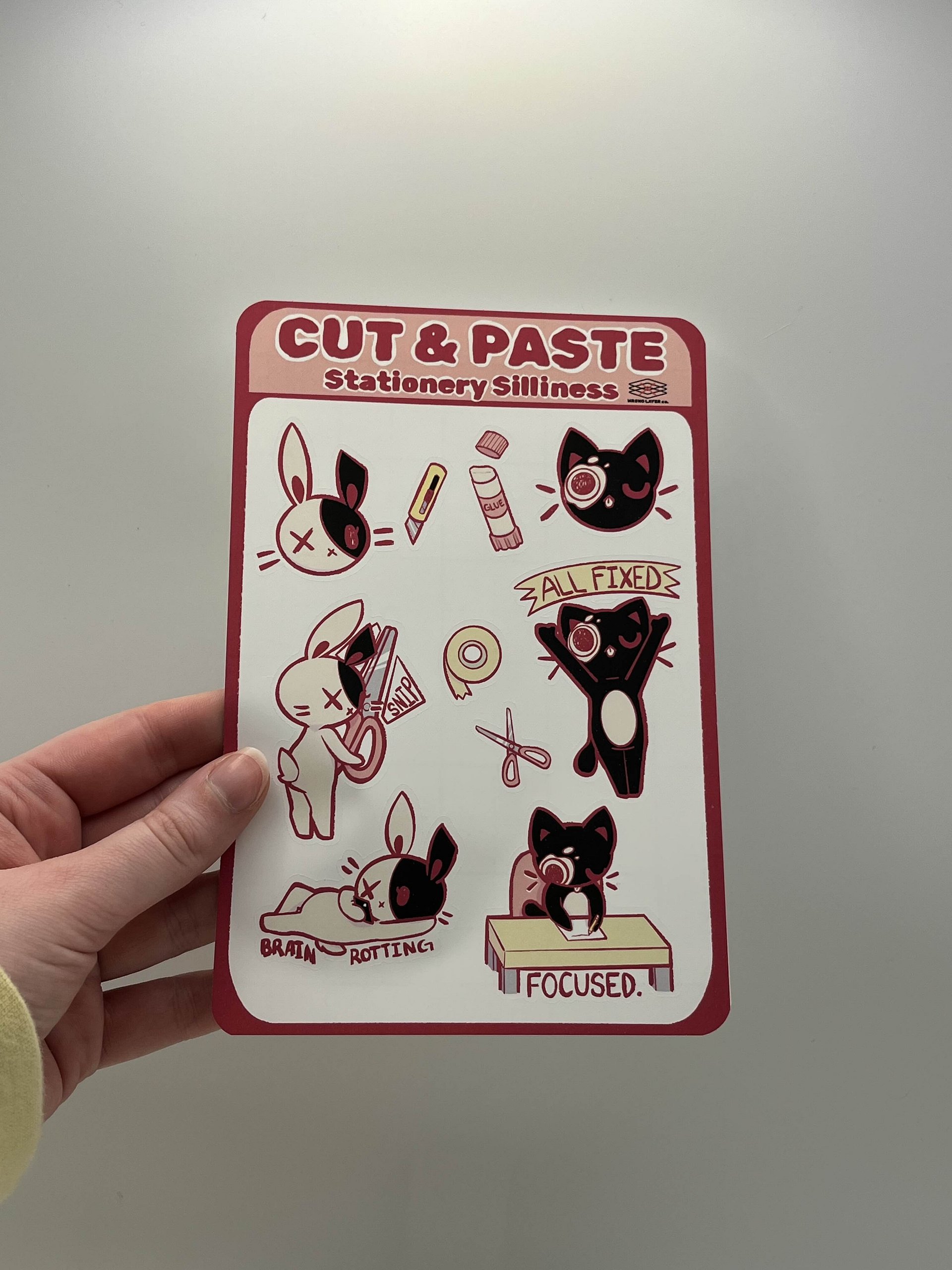 CUT & PASTE Stationery Silliness Sticker Sheet product image (2)