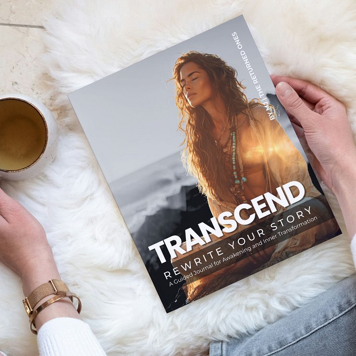Transcend Guided Journal Workbook | 56-Page Self Discovery, Mindfulness & Healing Journal | Awareness, Reframing, Visioning, Integration, Journaling | Printable PDF product image (1)