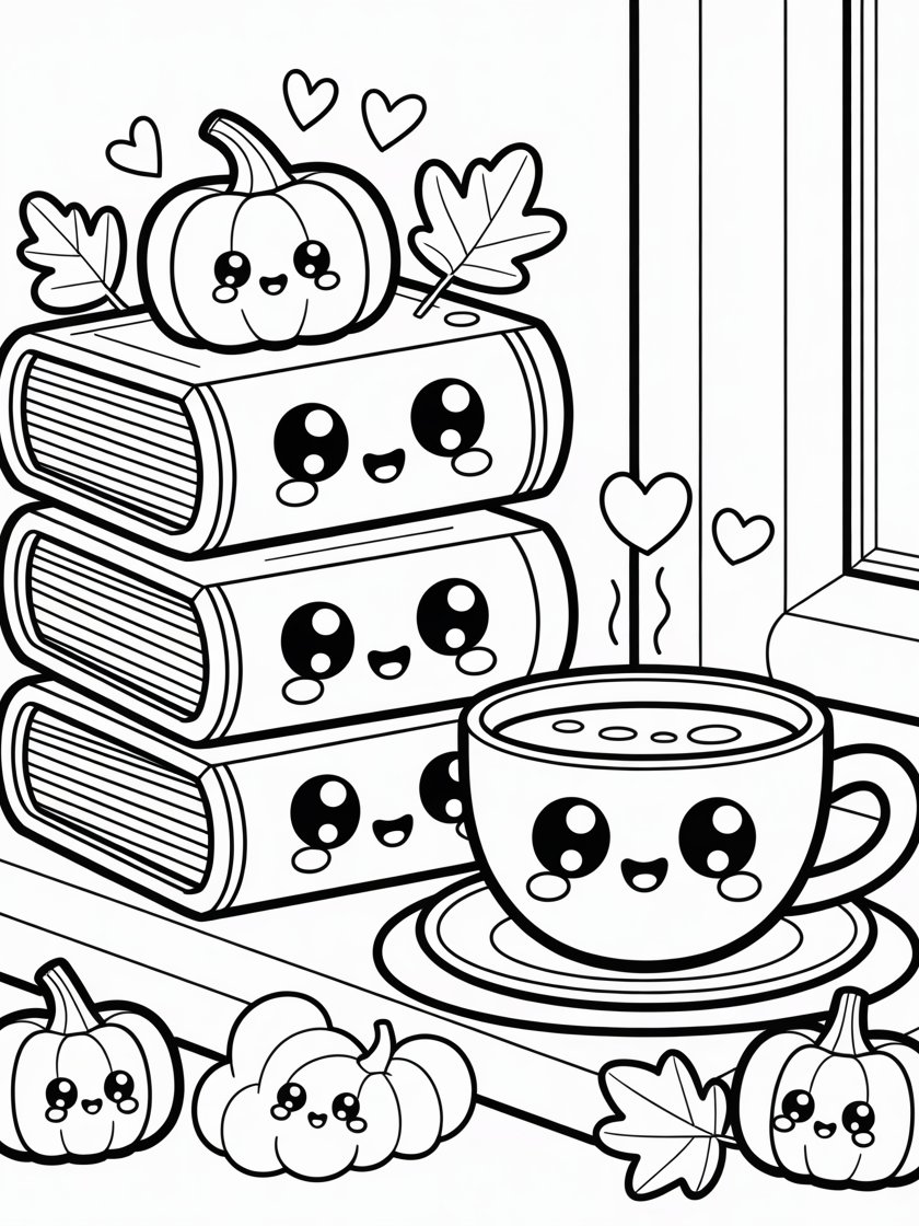 Cozy Autumn Coloring Book product image (2)