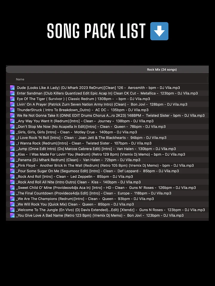 Classic Rock Mix - Song Pack product image (2)