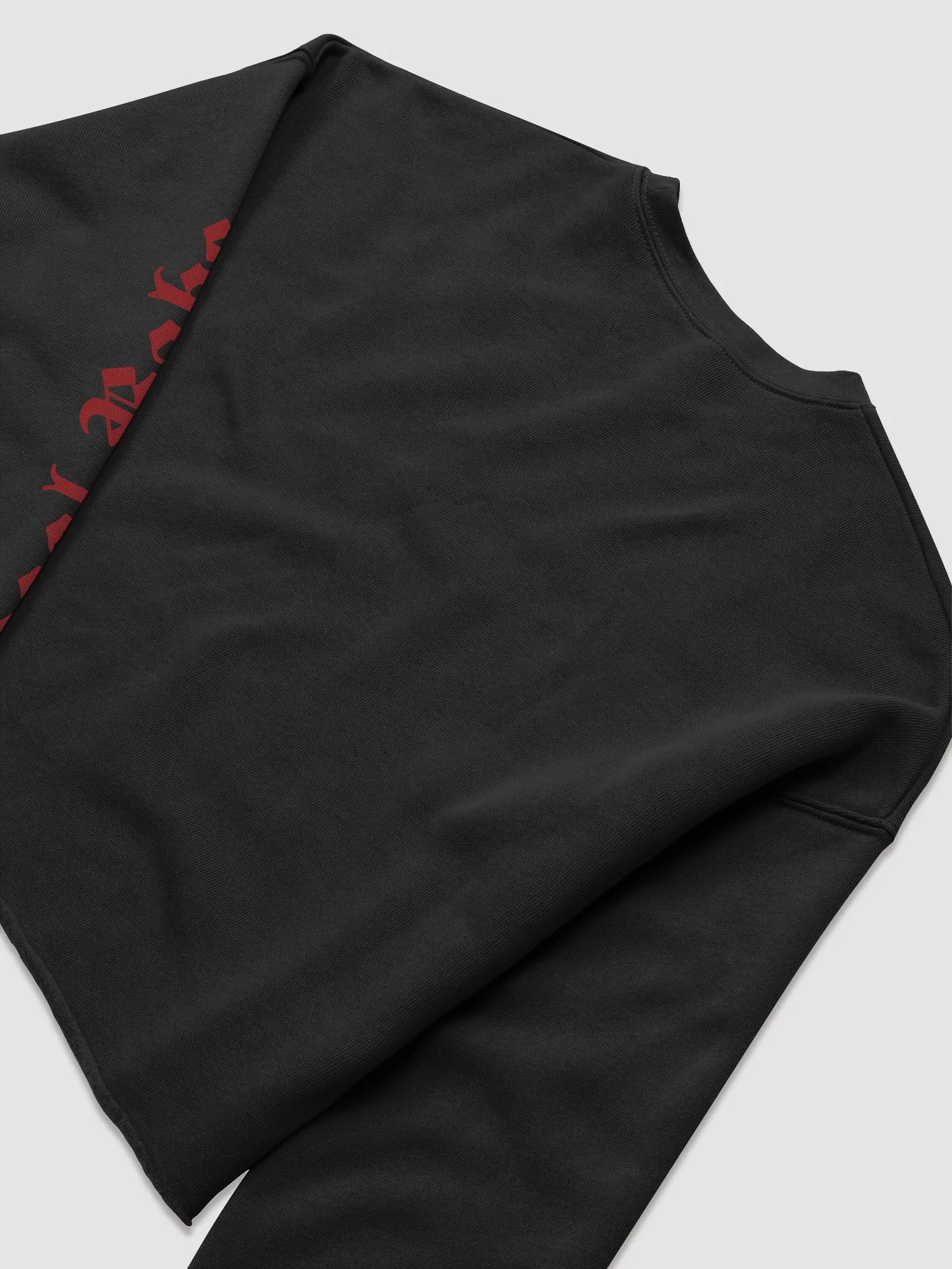 Bhaal-Babe Black Sacrifice Fleece Crop Top Sweatshirt product image (5)