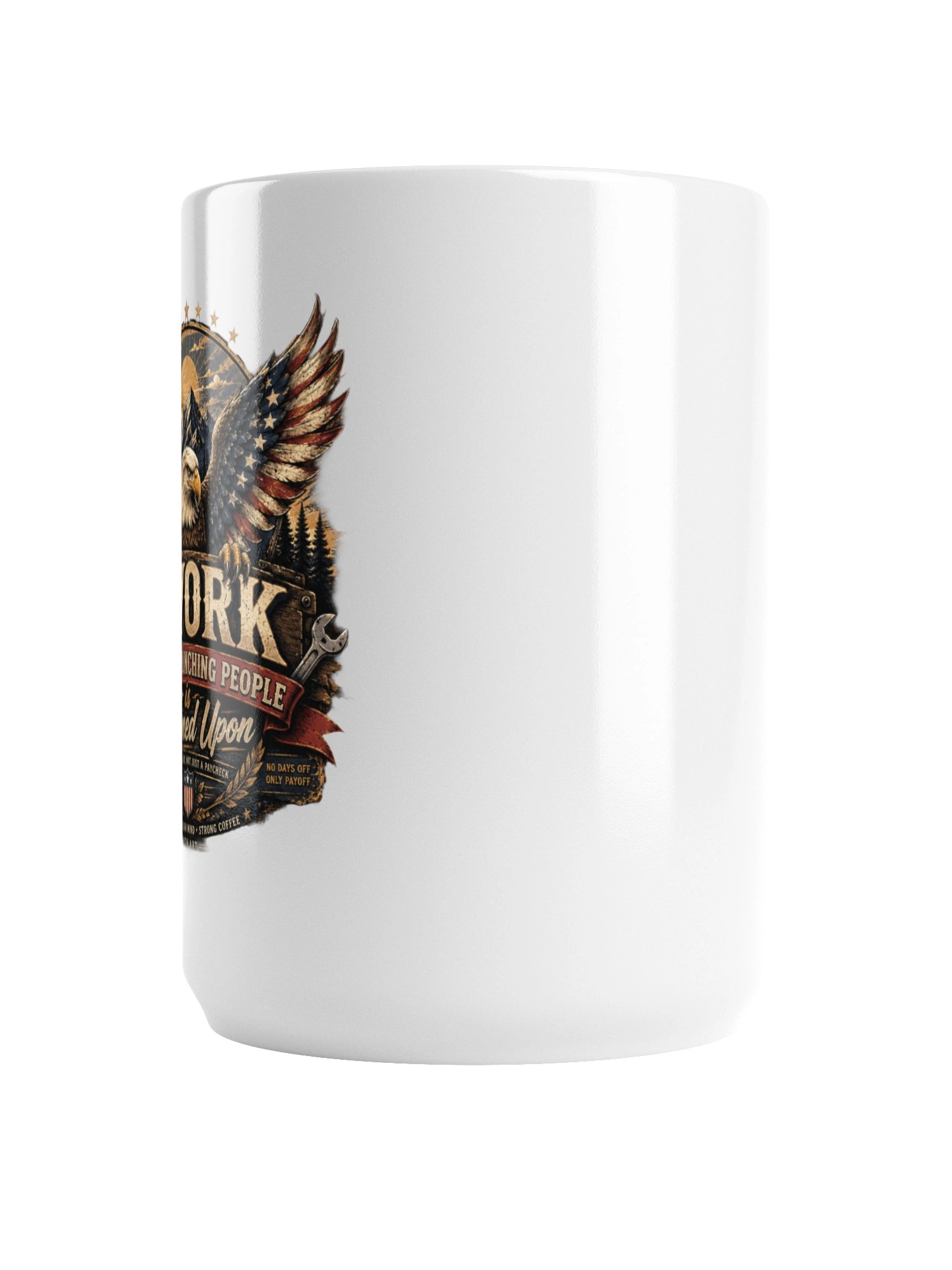 I Work Because Punching People Is Frowned Upon Mug – Funny Work Coffee Cup product image (4)