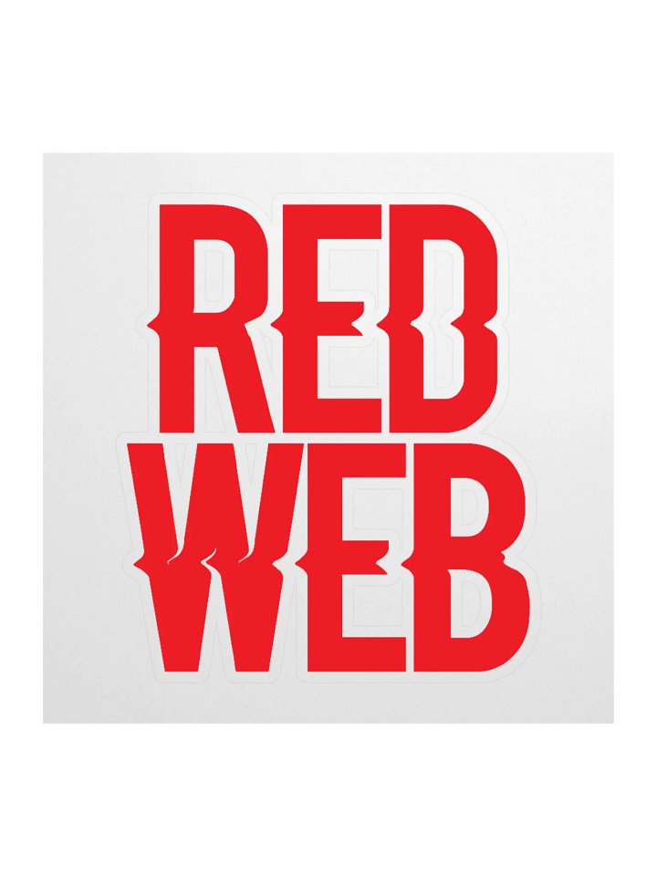 Red Web Sticker product image (1)