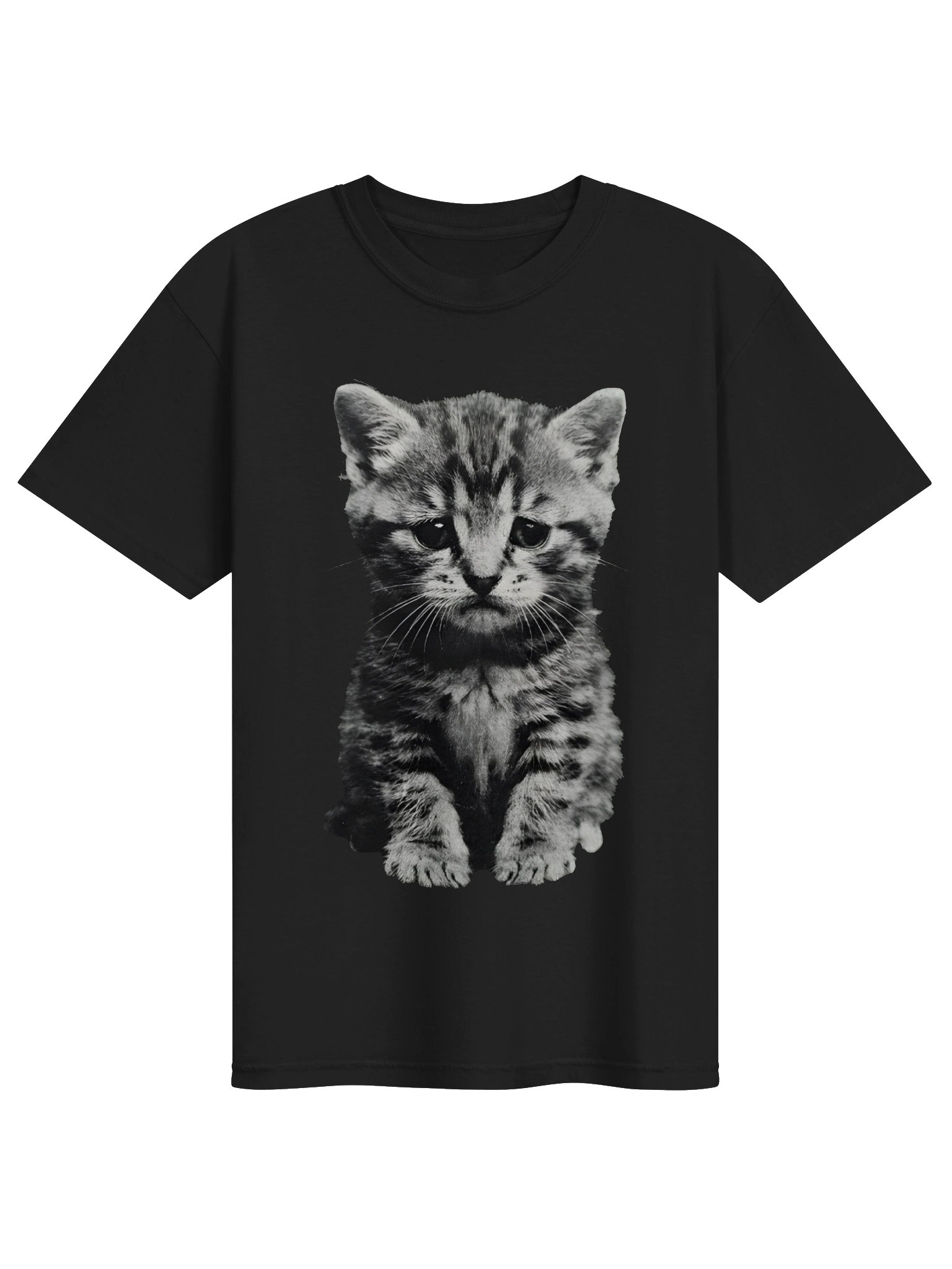 Serious Tabby Kitten Tee product image (1)