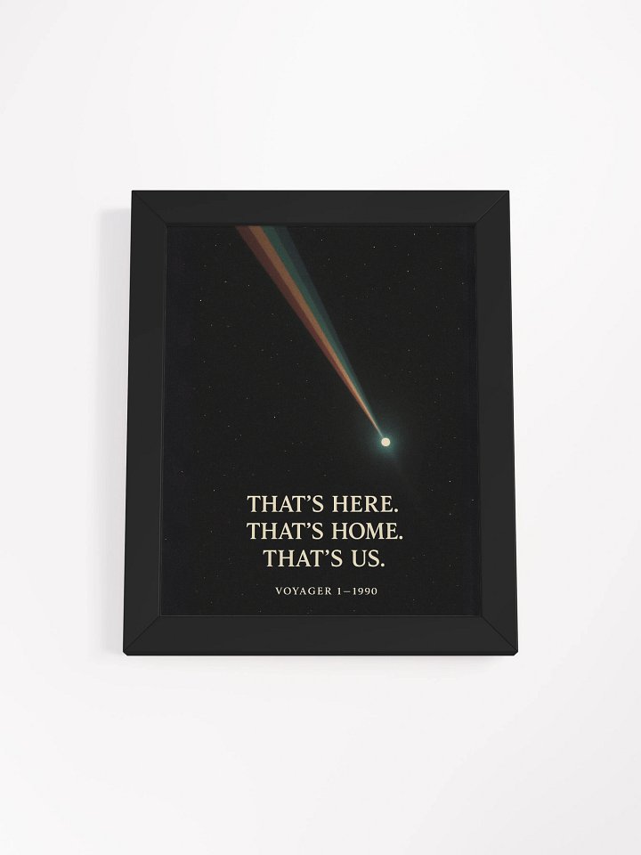 Pale Blue Dot Voyager 1 Wall Art – “That’s Here. That’s Home. That’s Us.” | Carl Sagan Quote Print product image (6)