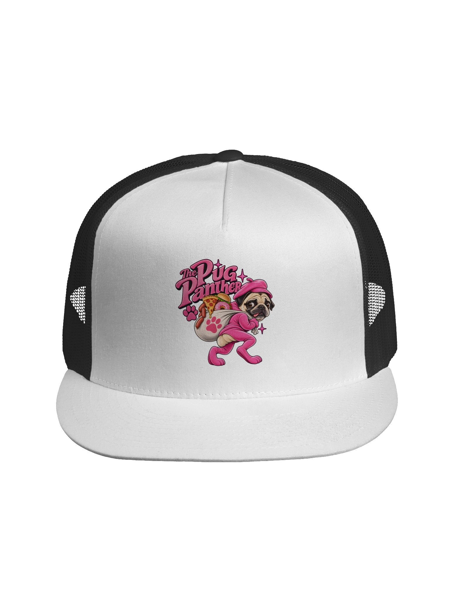 The Pug Panther Pink Trucker Cap product image (2)