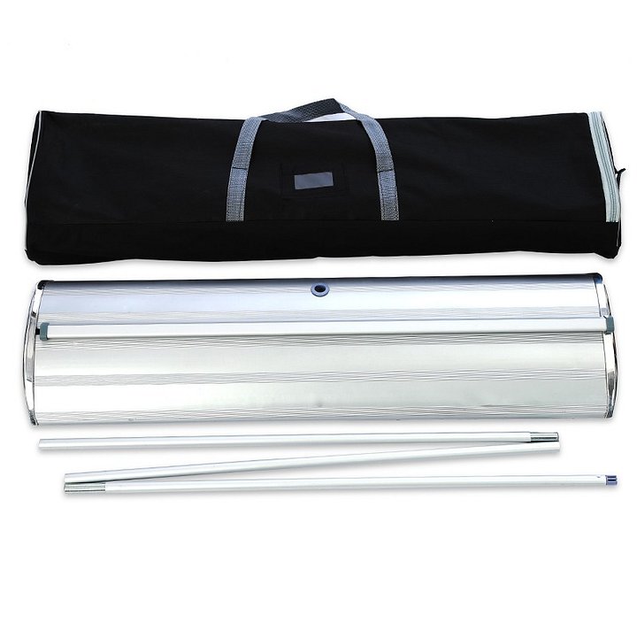 Wide Strengthening Steel Roll Up Banner Stand | Retail Signage| Banner with Carrier Bag(80X200cm) product image (2)
