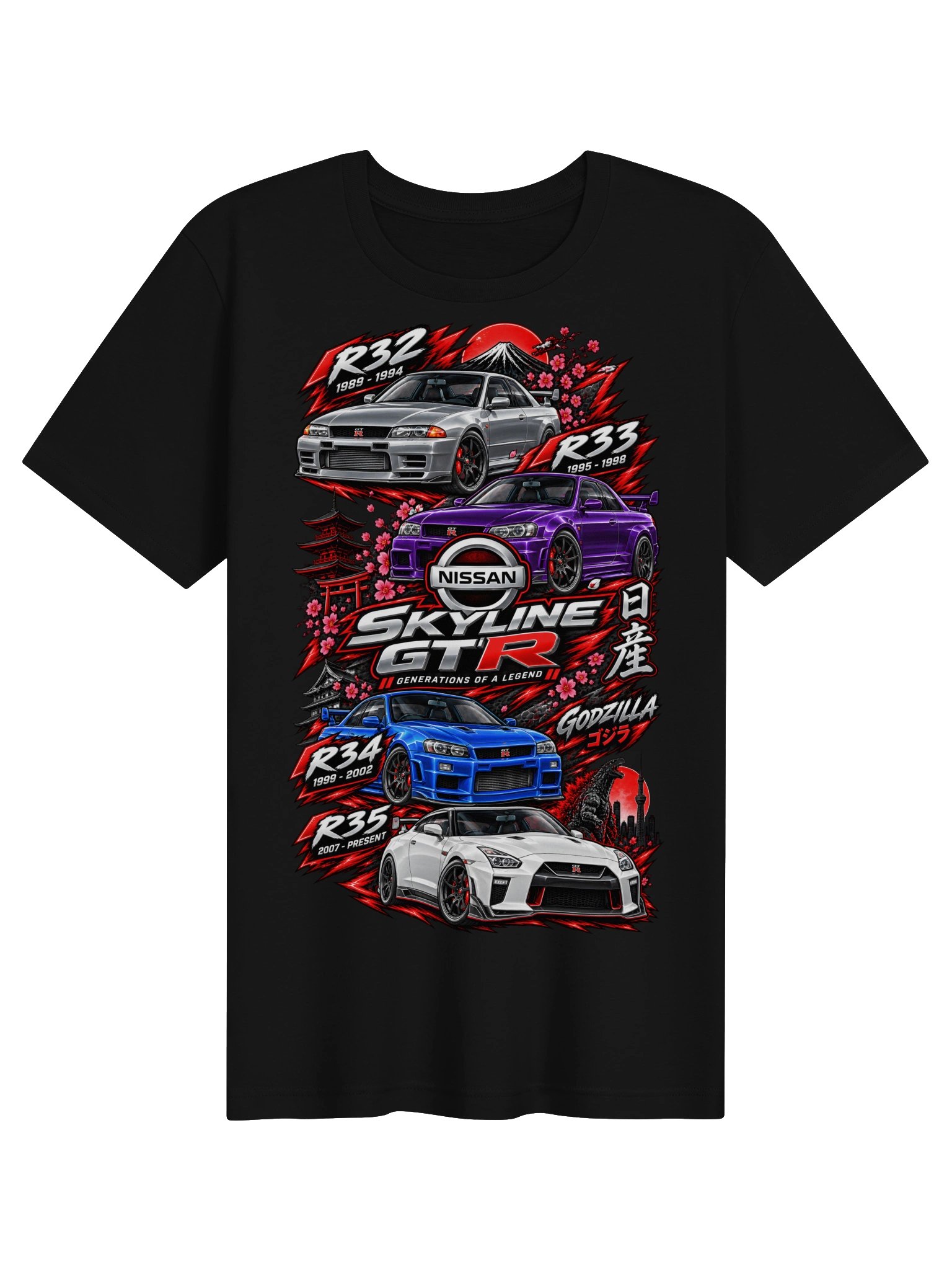 Nissan Skyline GT-R Generations Legend Tee product image (2)