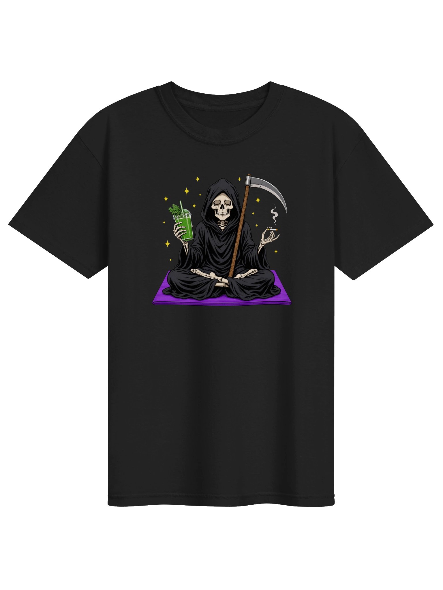 Grim Reaper Yogo Kale Break Graphic T-Shirt product image (3)