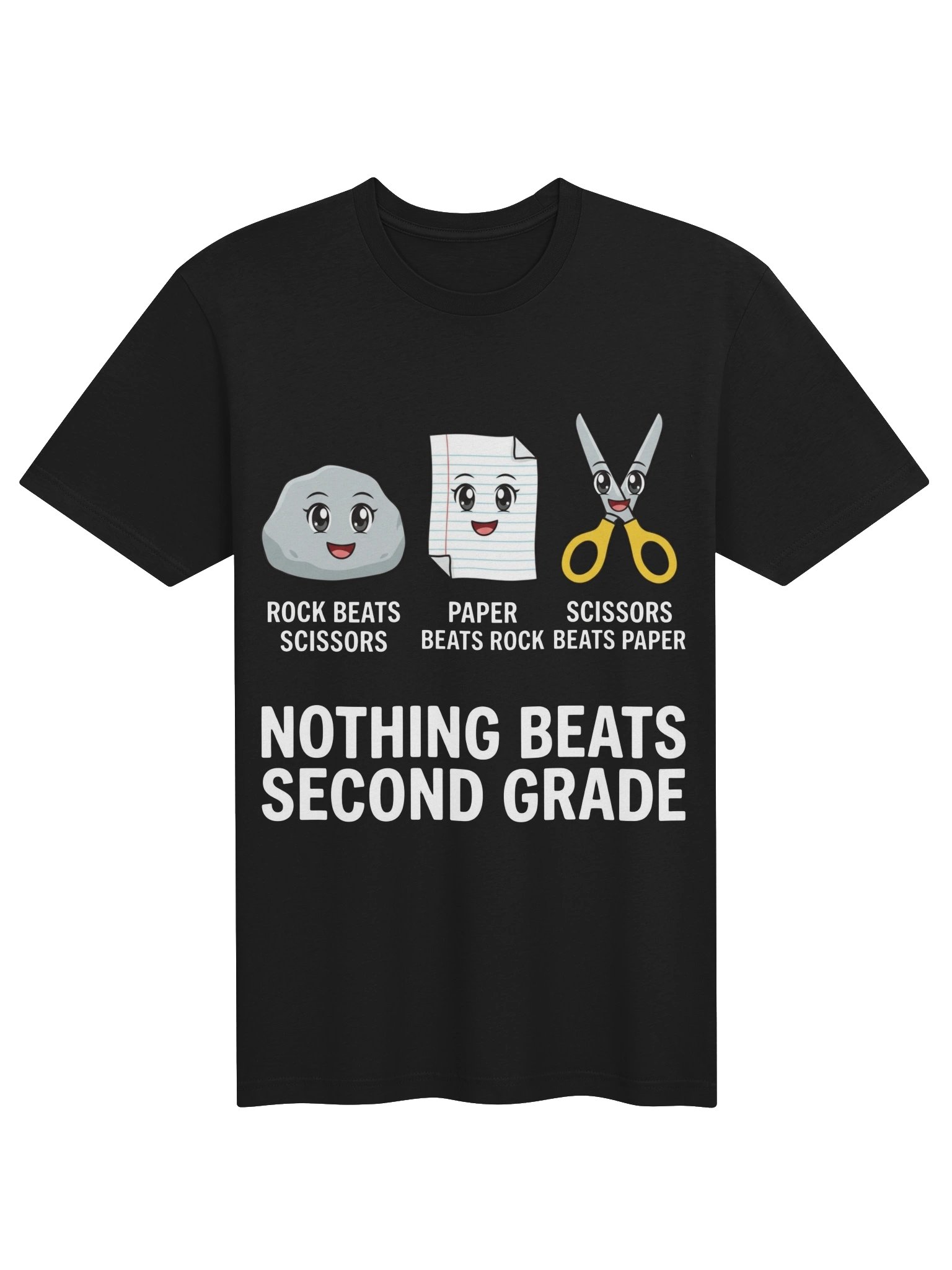 Nothing Beats Second Grade Rock Paper Scissors Tee product image (2)