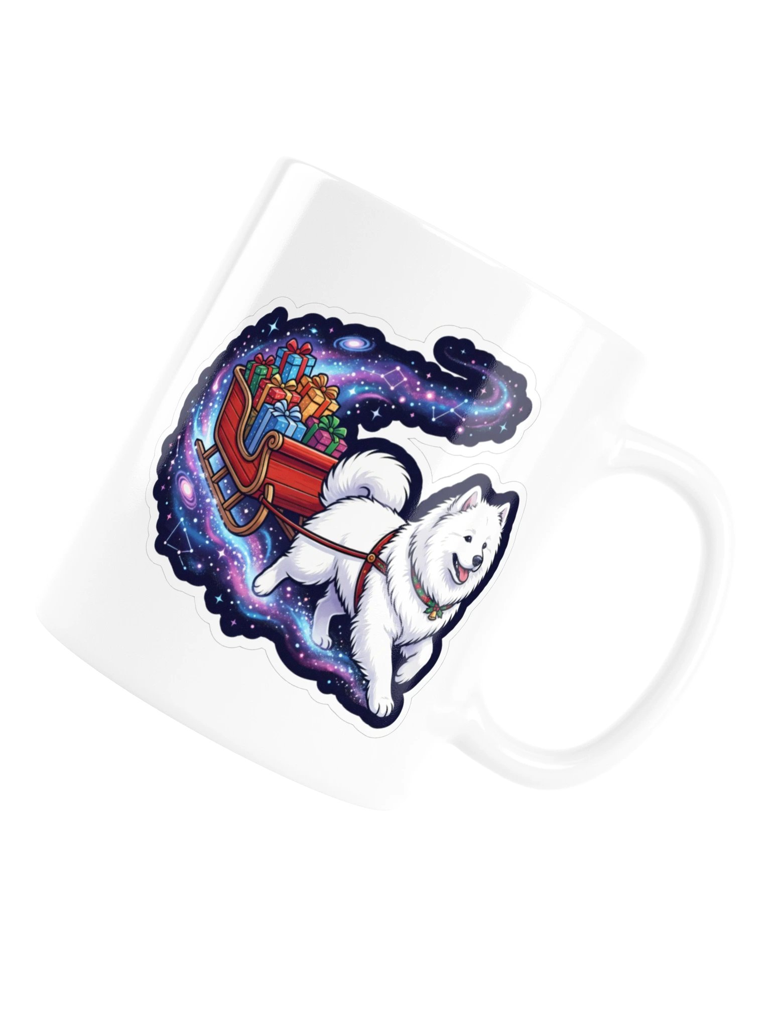 Space Sleigh Samoyed Mug product image (6)