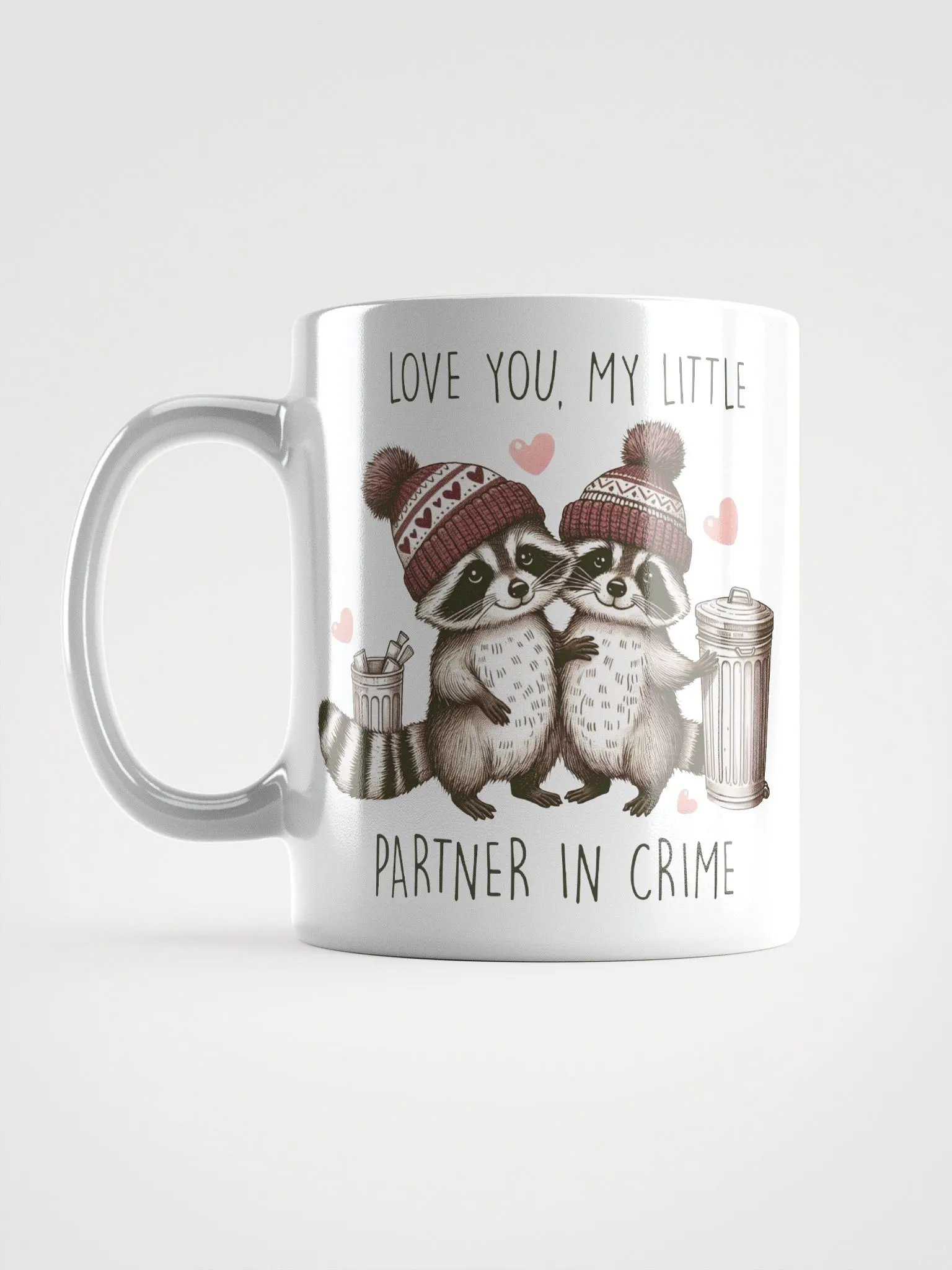 Raccoon Valentine Find The Differences Mug product image (6)