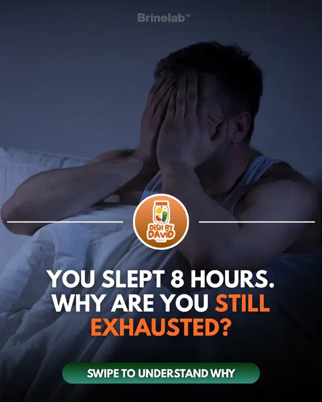 Eight hours of sleep doesn't always mean eight hours of energy. Sometimes waking up tired has more going on behind it than how long you slept. And your gut may be one part of the picture we don't talk about enough. There's an interesting connection between the microbes living inside you and how you feel throughout the day. Swipe through to see where fermented foods fit in. Want to start adding fermented foods to your diet? My complete fermentation guide is linked in my BIO.