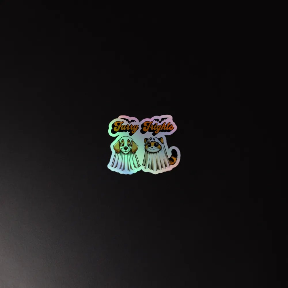 "FURRY FRIGHTS" / HOLOGRAPHIC STICKER product image (4)