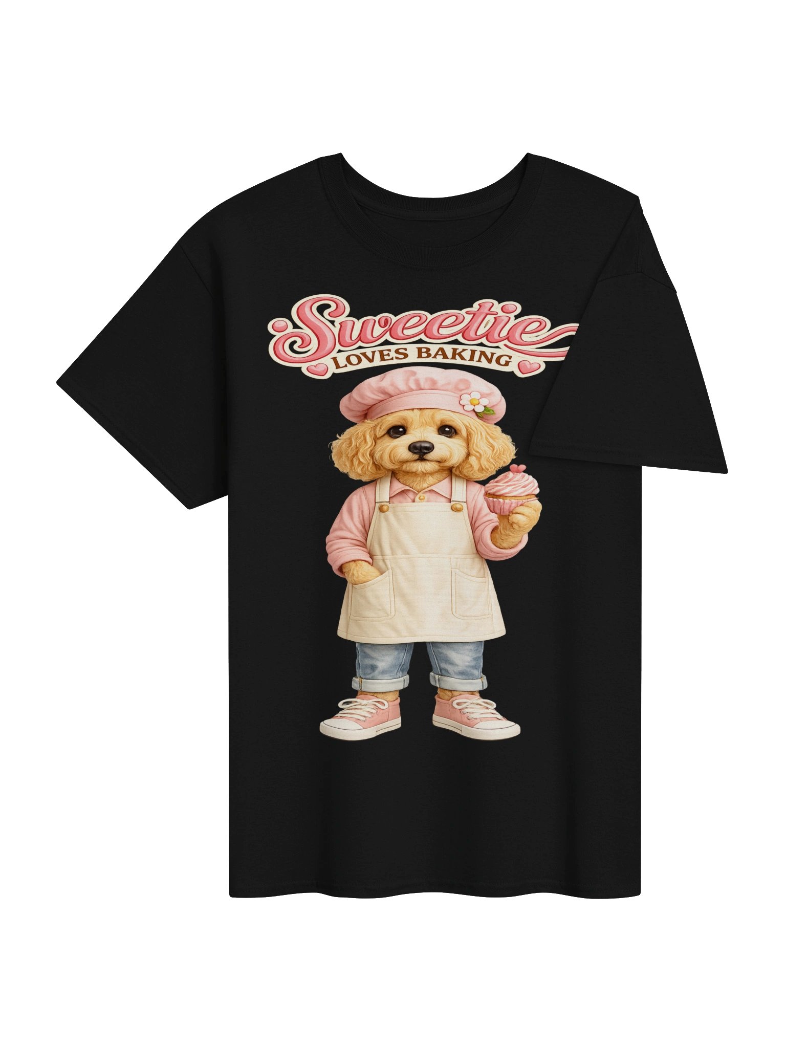 Sweetie Loves Baking Dog Adult Tee product image (4)